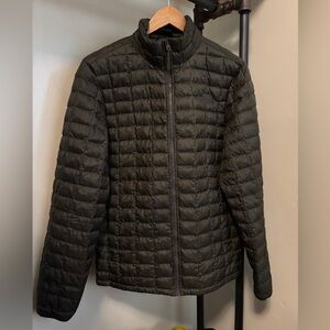 Men’s North Face Thermoball Eco Puffy Jacket Olive Green